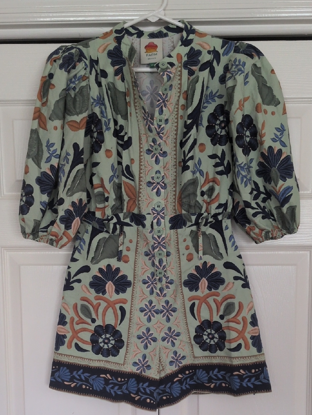 Farm Rio Ocean Tapestry Romper Sz. XS - Picture 3 of 7